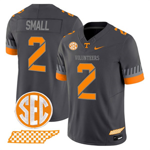 Men's Tennessee Volunteers #2 Jabari Small 2025 'Smokey Grey Series' Vapor Limited Jersey V2 All Stitched