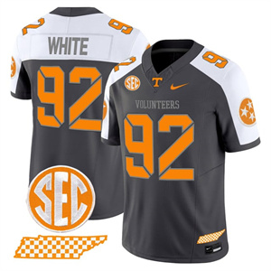 Men's Tennessee Volunteers #92 Reggie White 2025 'Smokey Grey Series' Vapor Limited Jersey V2 All Stitched