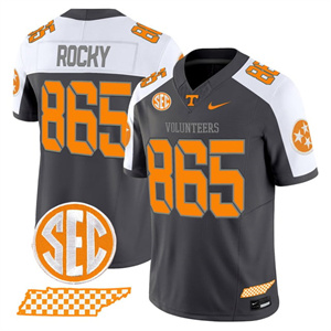 Men's Tennessee Volunteers #865 Rocky 2025 'Smokey Grey Series' Vapor Limited Jersey V2 All Stitched