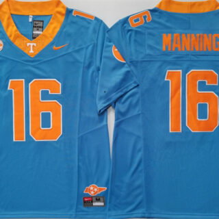 Men's Tennessee Volunteers #16 Peyton Manning Blue F.U.S.E. Stitched Jersey