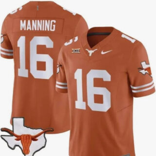 Men's Texas Longhorns Active Player Custom Orange With Patch Stitched Jersey