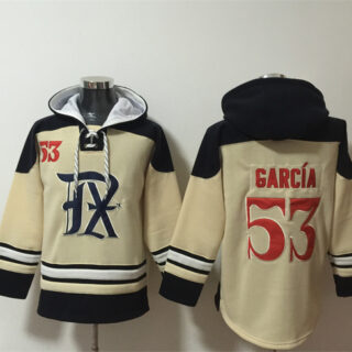 Men's Texas Rangers #53 Adolis Garc??a Cream Ageless Must-Have Lace-Up Pullover Hoodie