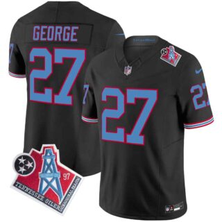 Men's Tennessee Titans 1997 Throwback Vapor Limited Jersey All Stitched Eddie George 27