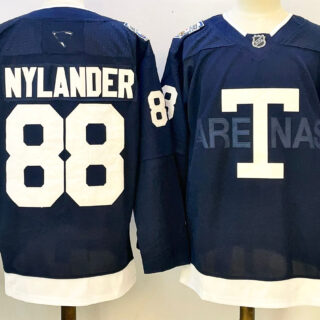Men's Toronto Maple Leafs #88 William Nylander Navy Stitched Jersey