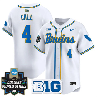Men's UCLA Bruins #4 Phoenix Call 2025 World Series Vapor Premier Limited Jersey All Stitched