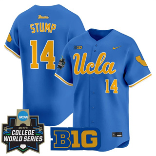 Men's UCLA Bruins #14 Landon Stump 2025 World Series Vapor Premier Limited Jersey All Stitched