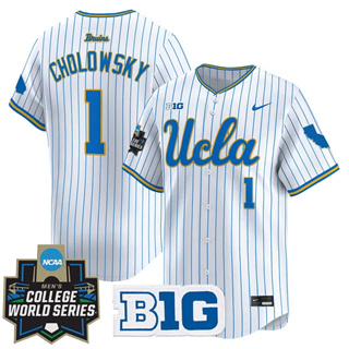 Men's UCLA Bruins #1 Roch Cholowsky 2025 World Series Vapor Premier Limited Jersey All Stitched
