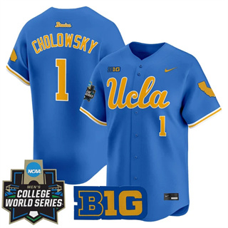 Men's UCLA Bruins #1 Roch Cholowsky 2025 World Series Vapor Premier Limited Jersey All Stitched
