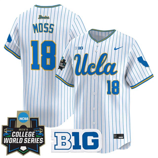 Men's UCLA Bruins #18 Wylan Moss 2025 World Series Vapor Premier Limited Jersey All Stitched