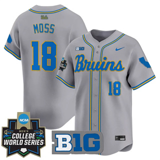 Men's UCLA Bruins #18 Wylan Moss 2025 World Series Vapor Premier Limited Jersey All Stitched