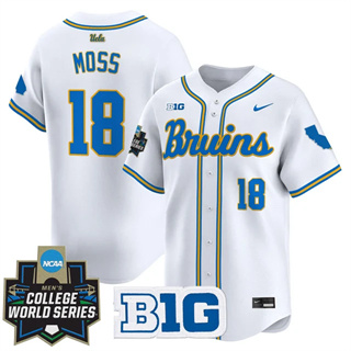 Men's UCLA Bruins #18 Wylan Moss 2025 World Series Vapor Premier Limited Jersey All Stitched