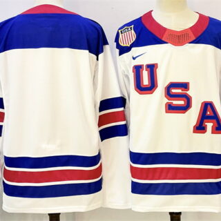 Men's USA Blank White 2025-2026 Stitched Jersey