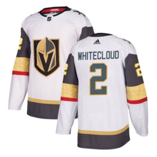 Men's Vegas Golden Knights #2 Zach Whitecloud White Stitched Jersey