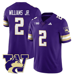 Men's Washington Husky Football 2025 Vapor Limited Jersey All Stitched #2 Demond Williams Jr.