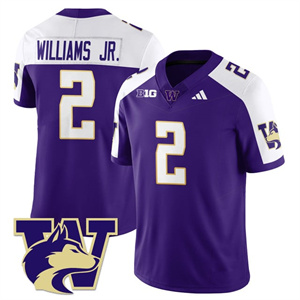 Men's Washington Husky Football 2025 Vapor Limited Jersey All Stitched #2 Demond Williams Jr.
