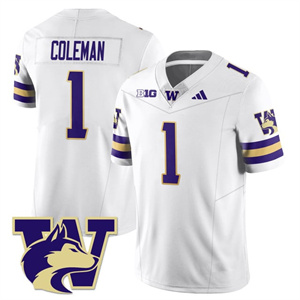 Men's Washington Husky Football 2025 Vapor Limited Jersey All Stitched #1 Jonah Coleman