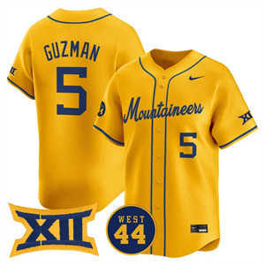 Men's West Virginia Mountaineers #5 Armani Guzman 2025 Vapor Premier Limited Jersey All Stitched