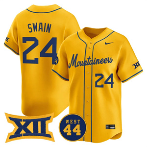 Men's West Virginia Mountaineers #24 Chase Swain 2025 Vapor Premier Limited Jersey All Stitched