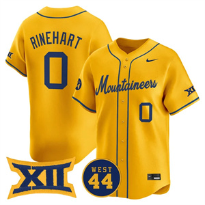 Men's West Virginia Mountaineers #0 Jace Rinehart 2025 Vapor Premier Limited Jersey All Stitched