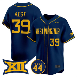 Men's West Virginia Mountaineers #39 Kyle West 2025 Vapor Premier Limited Jersey All Stitched
