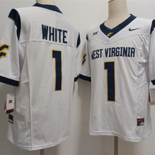 Men's West Virginia Mountaineers ACTIVE PLAYER White F.U.S.E. Stitched Jersey