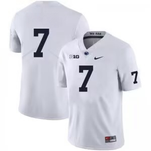 Men Penn State Nittany Lions #7 White Nike College Football Jersey
