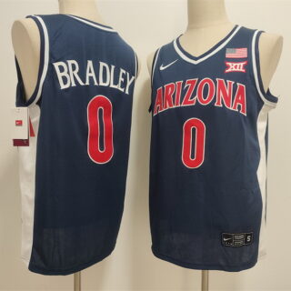 Men's Arizona Wildcats #0 Jaden Bradley Navy Stitched Jersey