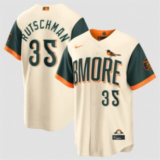 Men's Baltimore Orioles #35 Adley Rutschman Natural 2026 City Connect Stadium Stitched Baseball Jersey
