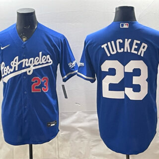 Men's Los Angeles Dodgers #23 Kyle Tucker Royal Alternate Stadium Stitched Baseball Jersey