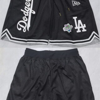 Men's Los Angeles Dodgers Black Shorts (Run Small)