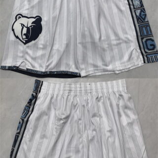 Men's Memphis Grizzlies White 2026 Shorts (Run Small)