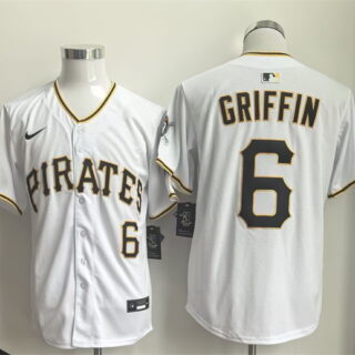 Men's Pittsburgh Pirates #6 Konnor Griffin White 2026 Limited Stitched Baseball Jersey