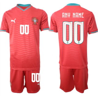 Men's Portugal Team Custom Red 2026 World Cup Home Soccer Jersey Suit