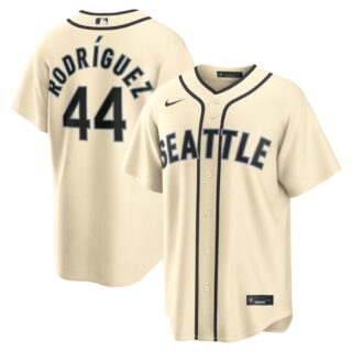 Men's Seattle Mariners #44 Julio Rodriguez Alternate Cream Jersey