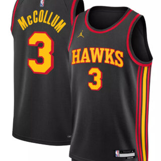 Men's Atlanta Hawks CJ McCollum #3 Swingman Statement Jersey