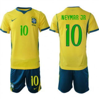 Men's Brazil #10 NEYMAR JR National Team FIFA x World Cup 2026 Home On Field Jersey