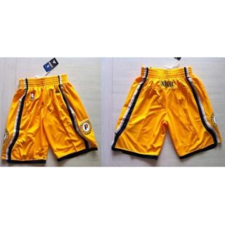Men's Indiana Pacers Yellow NBA Shorts
