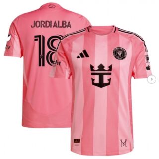 Men's Inter Miami CF Jordi Alba Light Pink 2025 Euforia Authentic Player Jersey