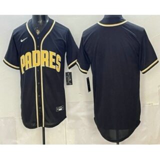 Men's San Diego Padres Blank 2026 Black Fashion Cool Base Jersey