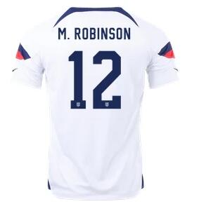 Men's United States 12# white Soccer Jersey