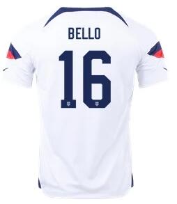 Men's United States 16# white Soccer Jersey