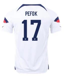 Men's United States 17# white Soccer Jersey