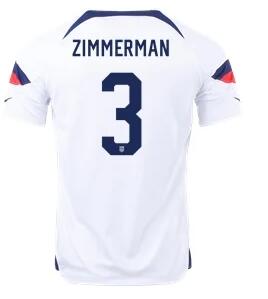 Men's United States 3# white Soccer Jersey