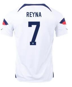 Men's United States 7# white Soccer Jersey