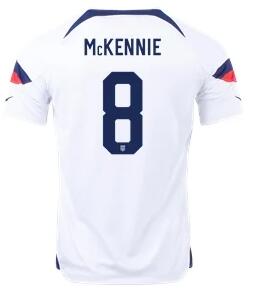 Men's United States 8# white Soccer Jersey