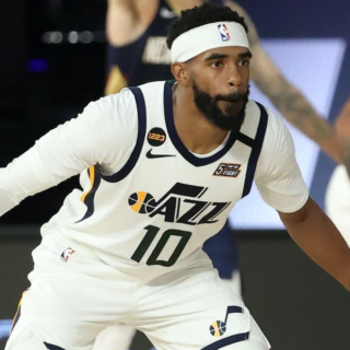 Men's Utah Jazz #10 Mike Conley White NBA Jersey