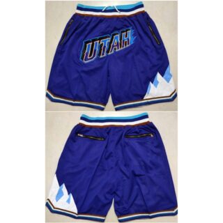 Men's Utah Jazz Purple Shorts (Run Small)
