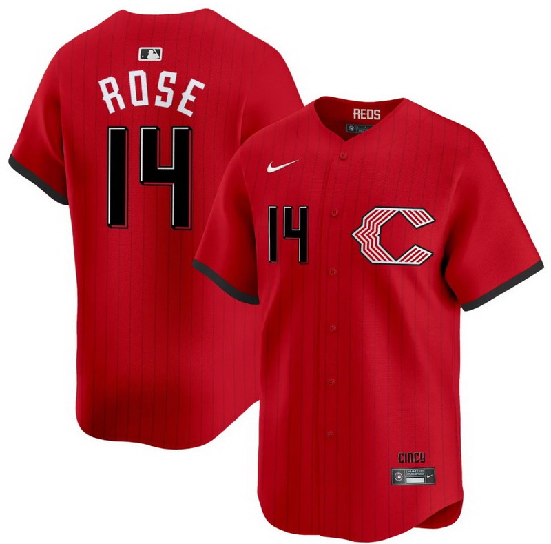 Men's #14 Pete Rose Cincinnati Reds 2026 City Connect Vapor Premier Limited Jersey - All Stitched