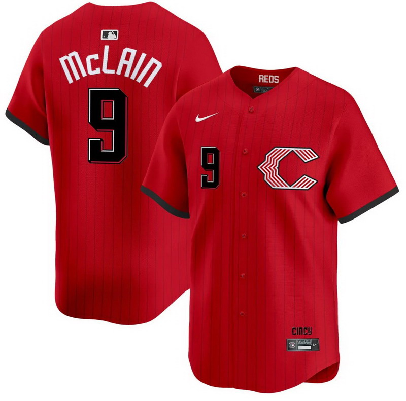 Men's #9 Matt McLain Cincinnati Reds 2026 City Connect Vapor Premier Limited Jersey - All Stitched