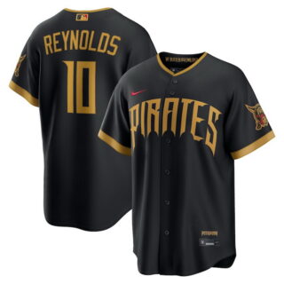 Men's Bryan Reynolds #10 Pittsburgh Pirates 2026 City Connect Stadium Jersey Black